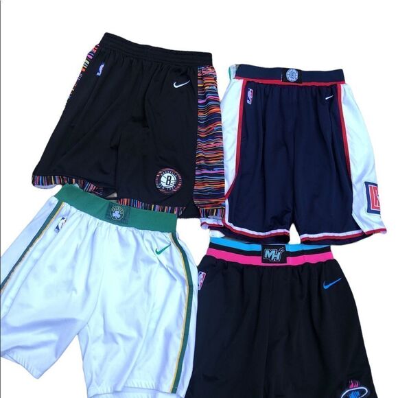 Lot of 3 NBA X Nike basketball Shorts - Celtics, Nets, Clippers - Picture 6 of 7